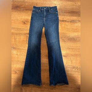 Good American Flare Wide Leg Jeans Blue004